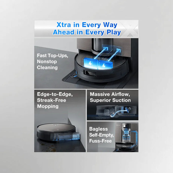 Ecovacs Deebot X11 OmniCyclone Bagless Robot Vacuum & Mop