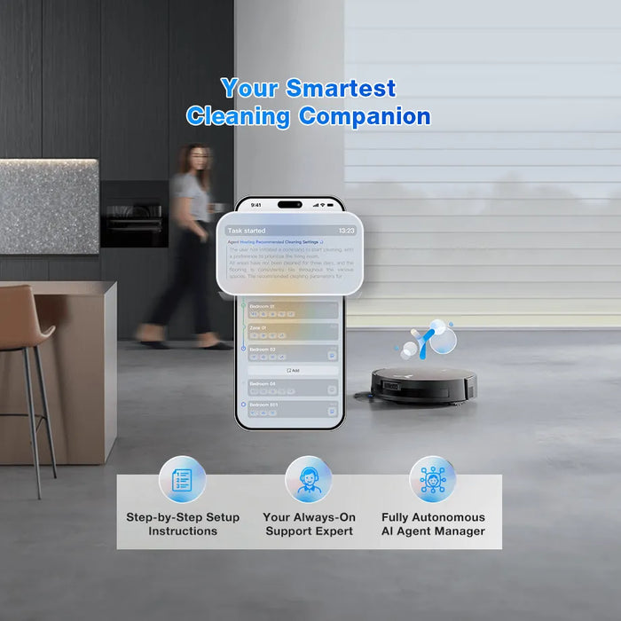 Ecovacs Deebot X11 OmniCyclone Bagless Robot Vacuum & Mop
