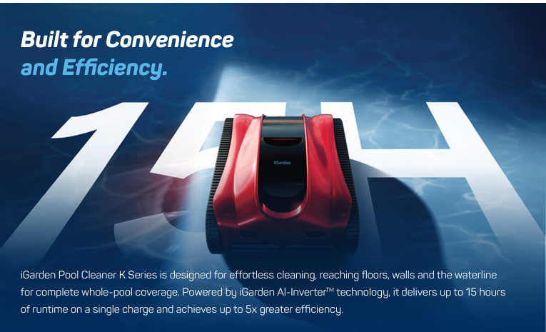iGarden K Pro 150 Cordless Robotic Pool Cleaner