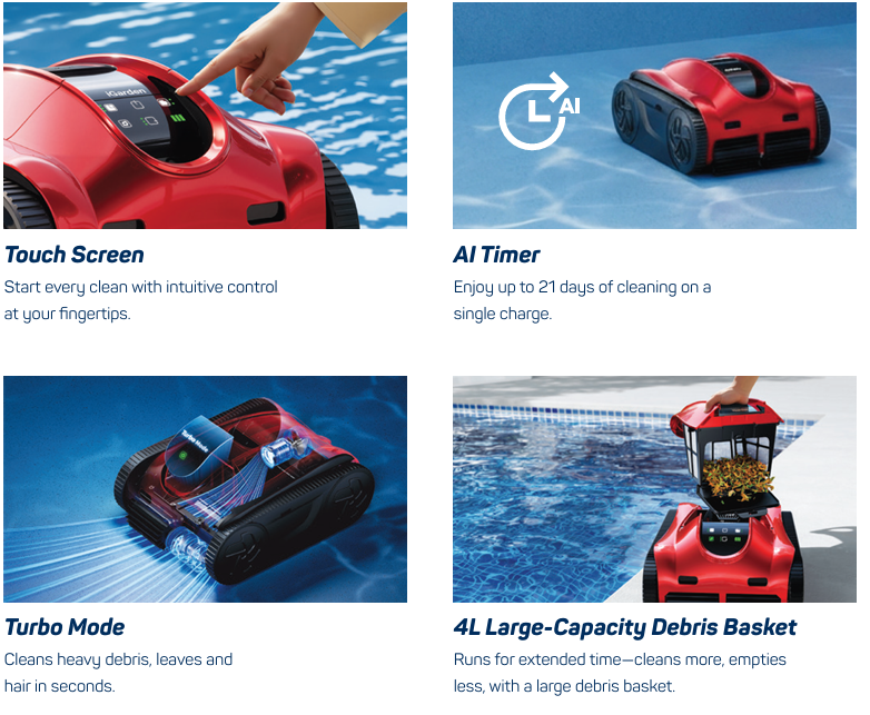 iGarden K Pro 150 Cordless Robotic Pool Cleaner