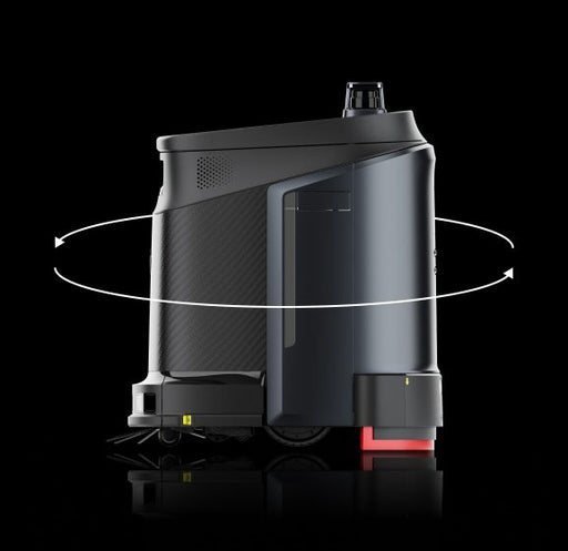 Gausium Phantas commercial cleaning robot, side view