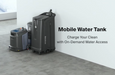 Gausium Phantas with optional mobile water tank for on-demand water access