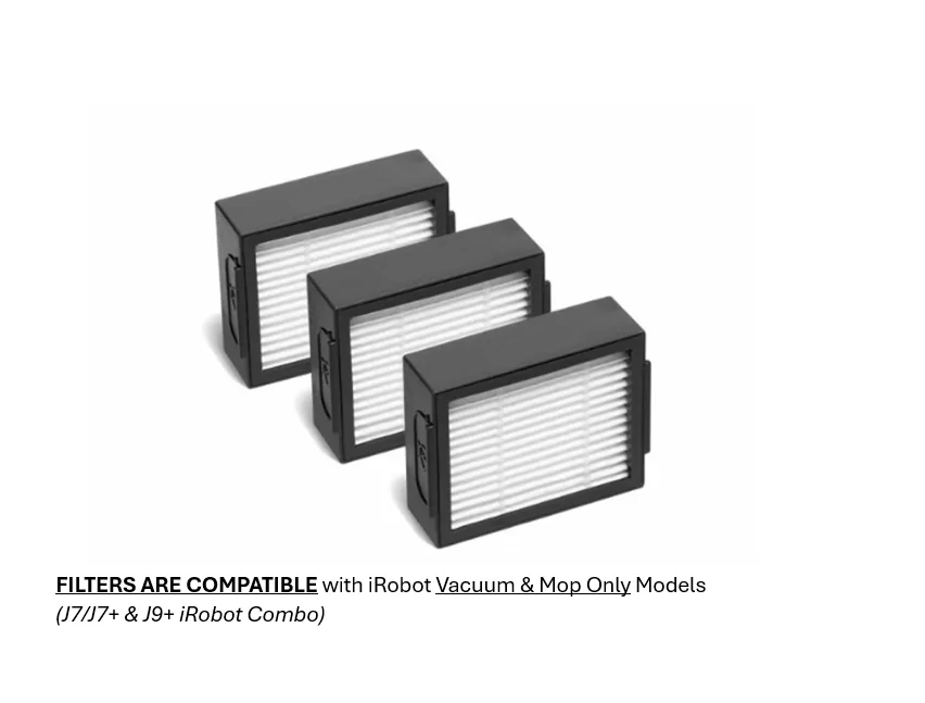 iRobot Roomba j7/j7+ & J9+ Combo Filters 3 - Pack - Robot Specialist - Parts