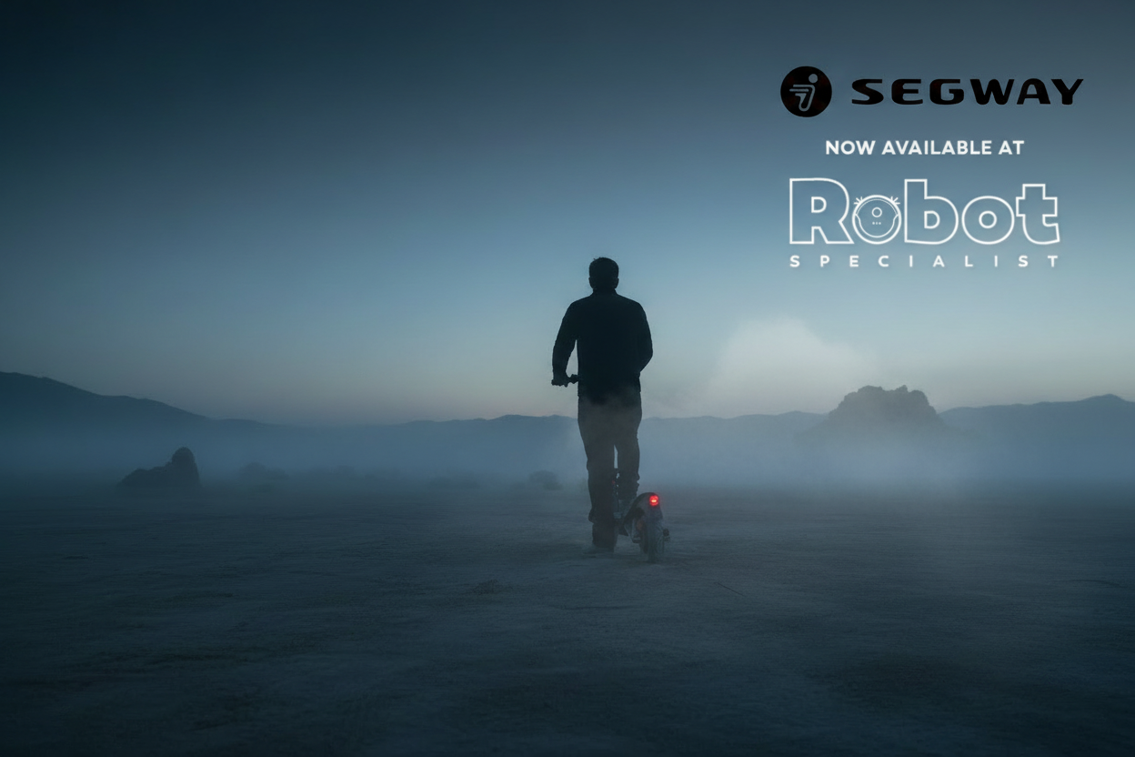 Segway banner with integrated Robot Specialist branding in top right