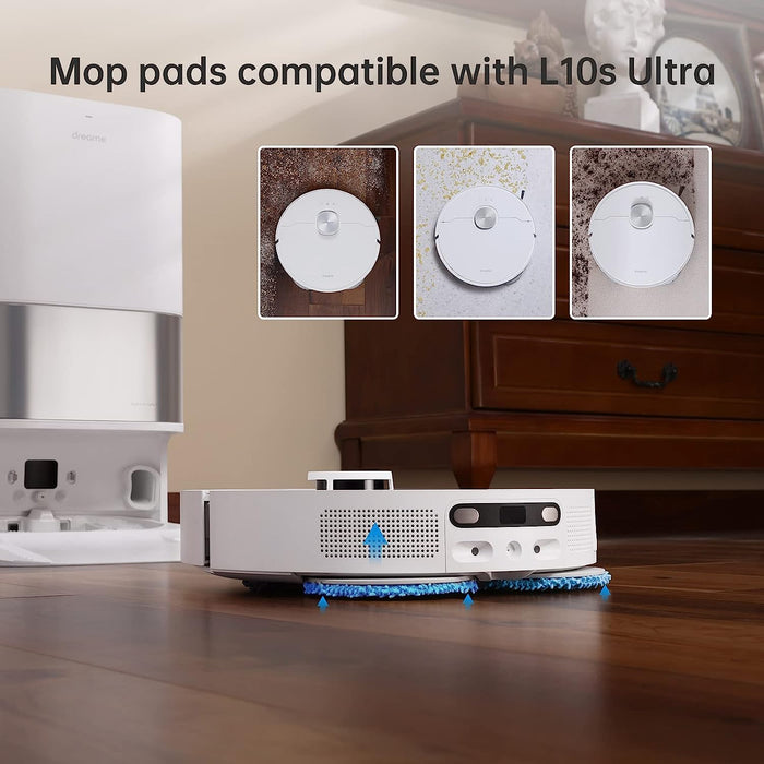 Dreame L10s Ultra Mop Pads (4 Mop Pads) (Genuine) - Robot Specialist