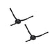 Roborock S6, S5, E35, E20, Mi Series Side Brushes Black (Genuine) (2 Brushes) - Robot Specialist